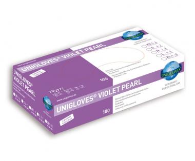 Größe XS Unigloves "Violet Pearl "  Nitril violet  100 Stk. 